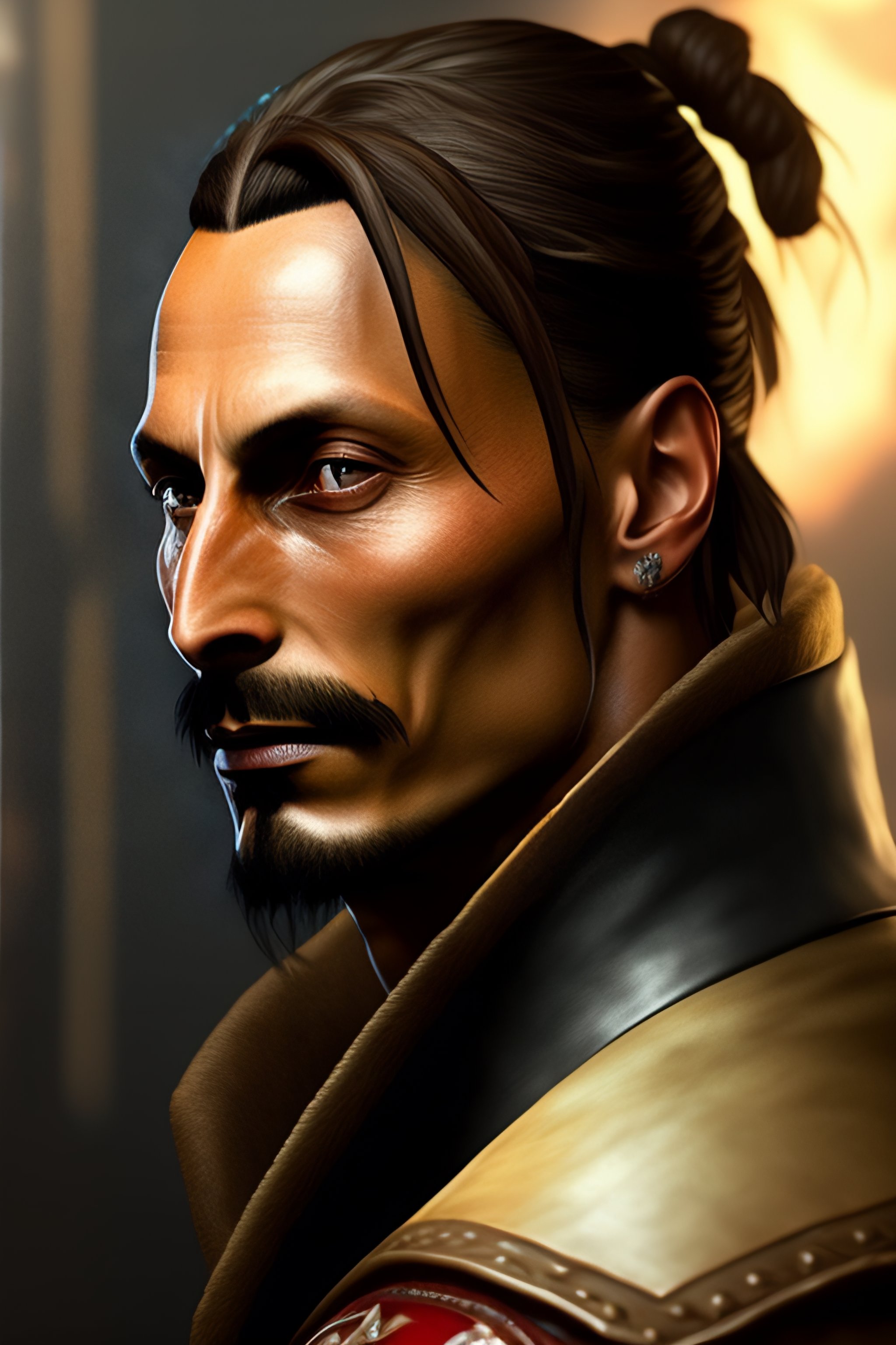 Lexica - Zlatan as Mads Mikkelsen as a Human Fighter in the style of a ...