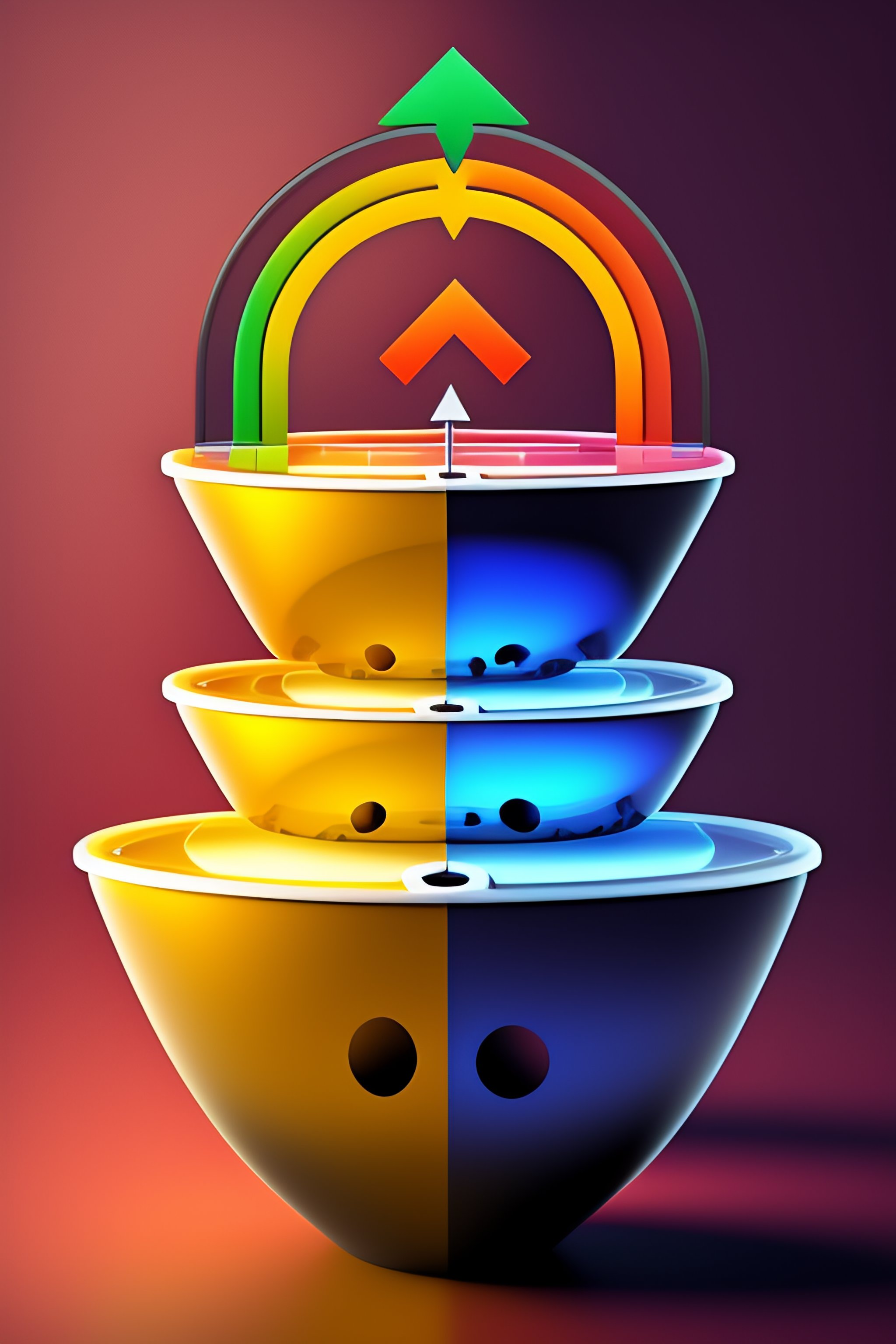 lexica-create-a-sales-funnel-that-shows-five-different-levels-of