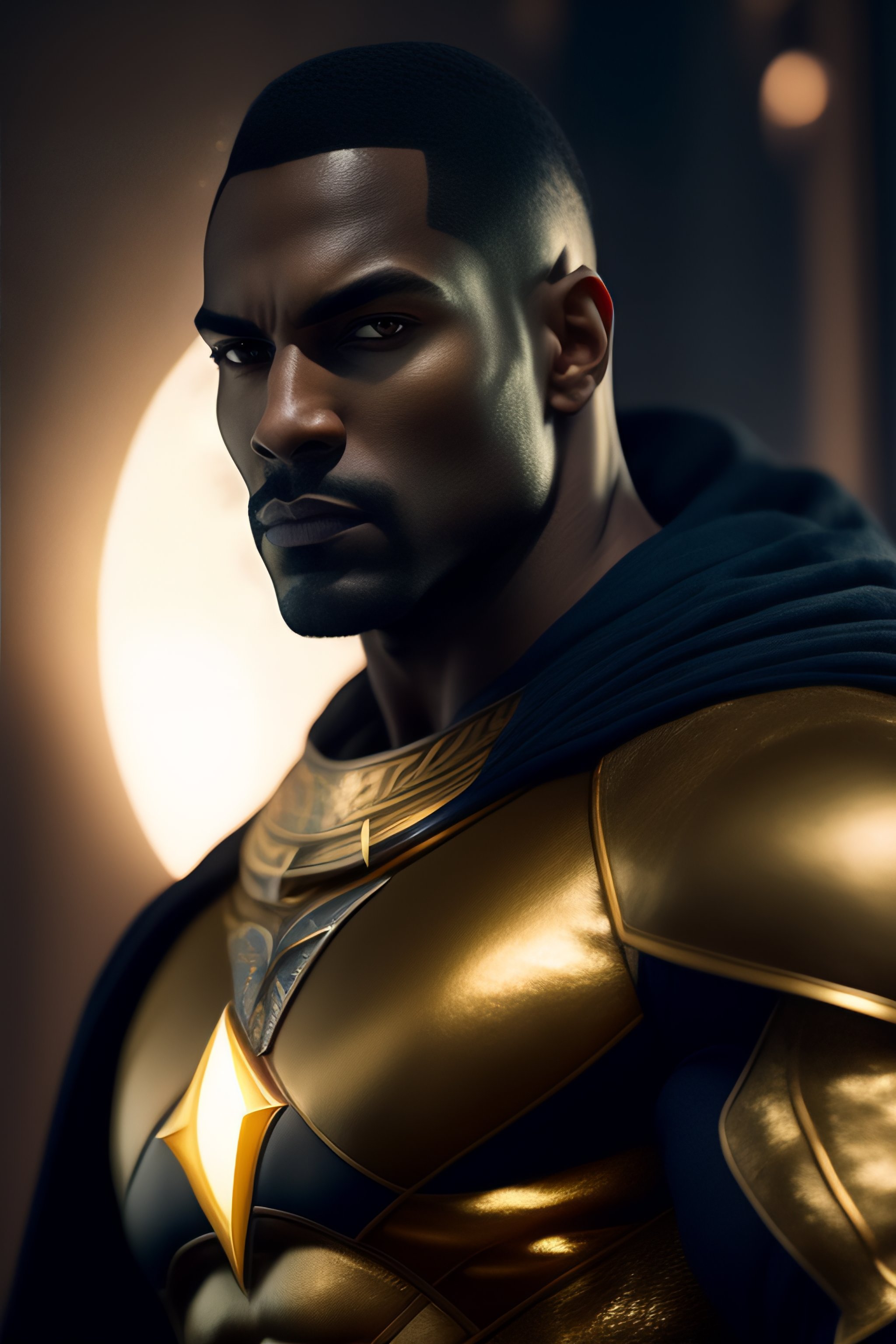 Lexica Characters Portrait Of Moon Knight Mixed With Black Adam By