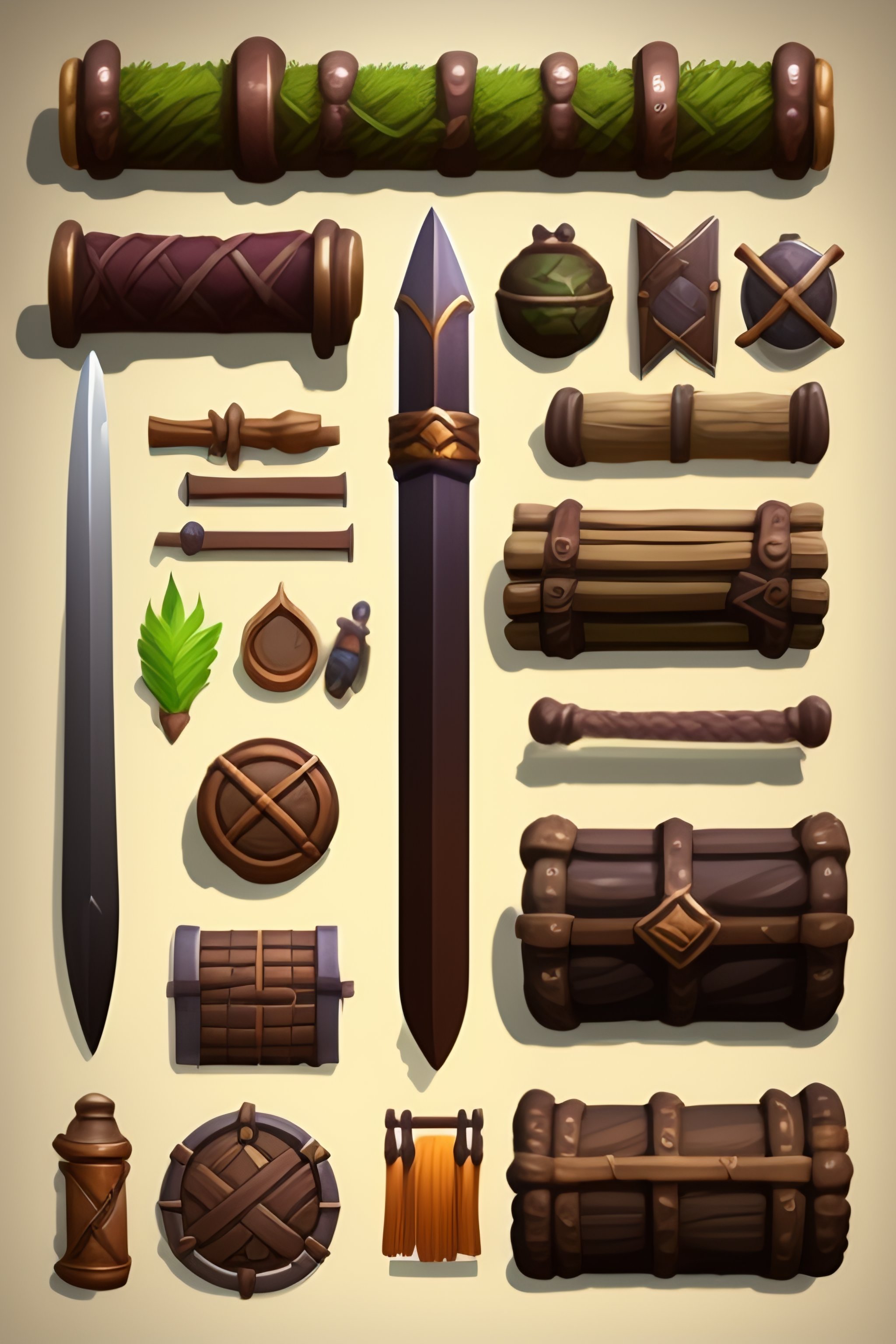 Lexica Props Concept Game Design Assets Viking Items