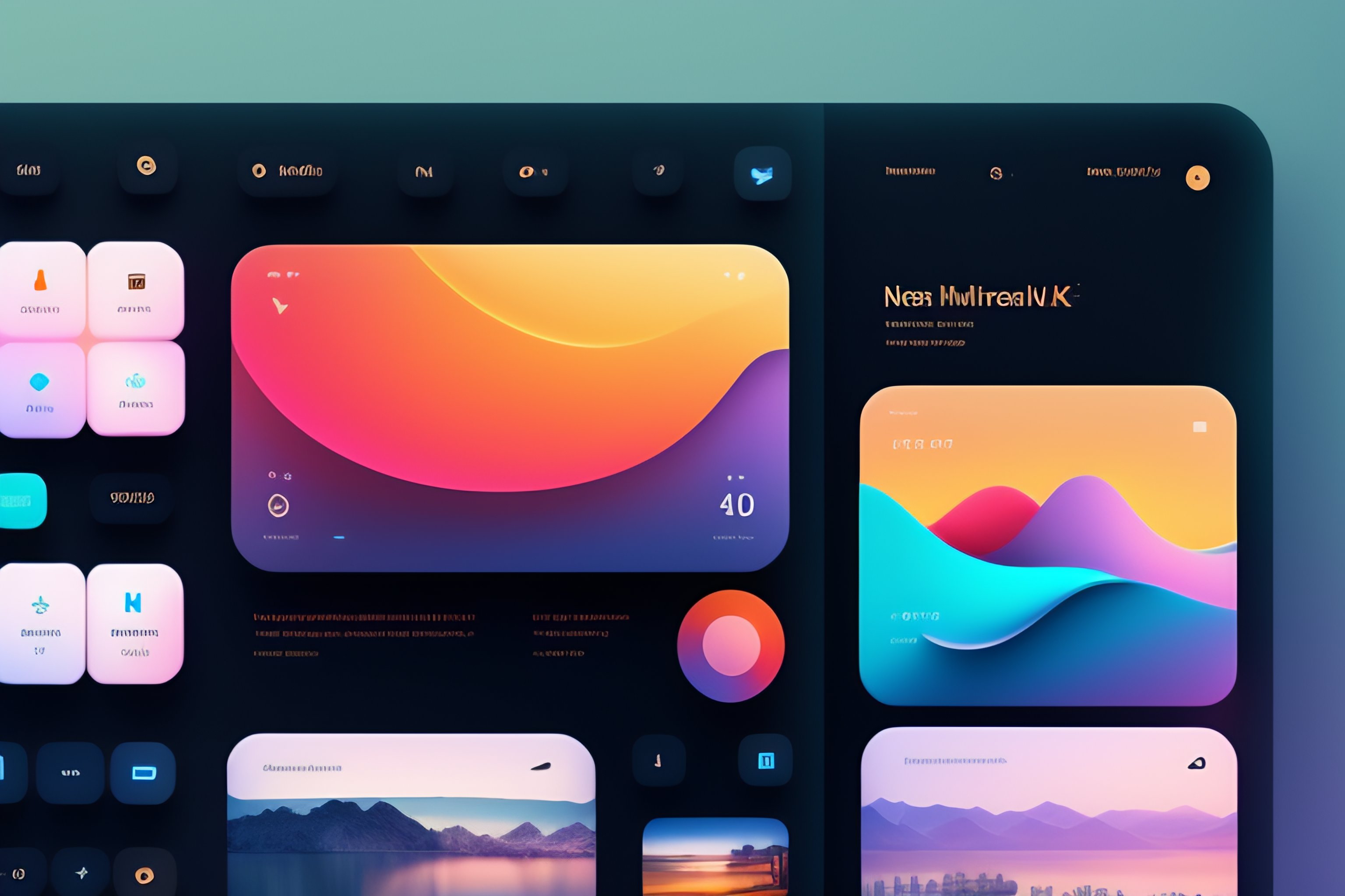 Lexica - Neumorphic Soft UI Kit, UI Design, Neumorphism, Flat, 4k , Ux ...