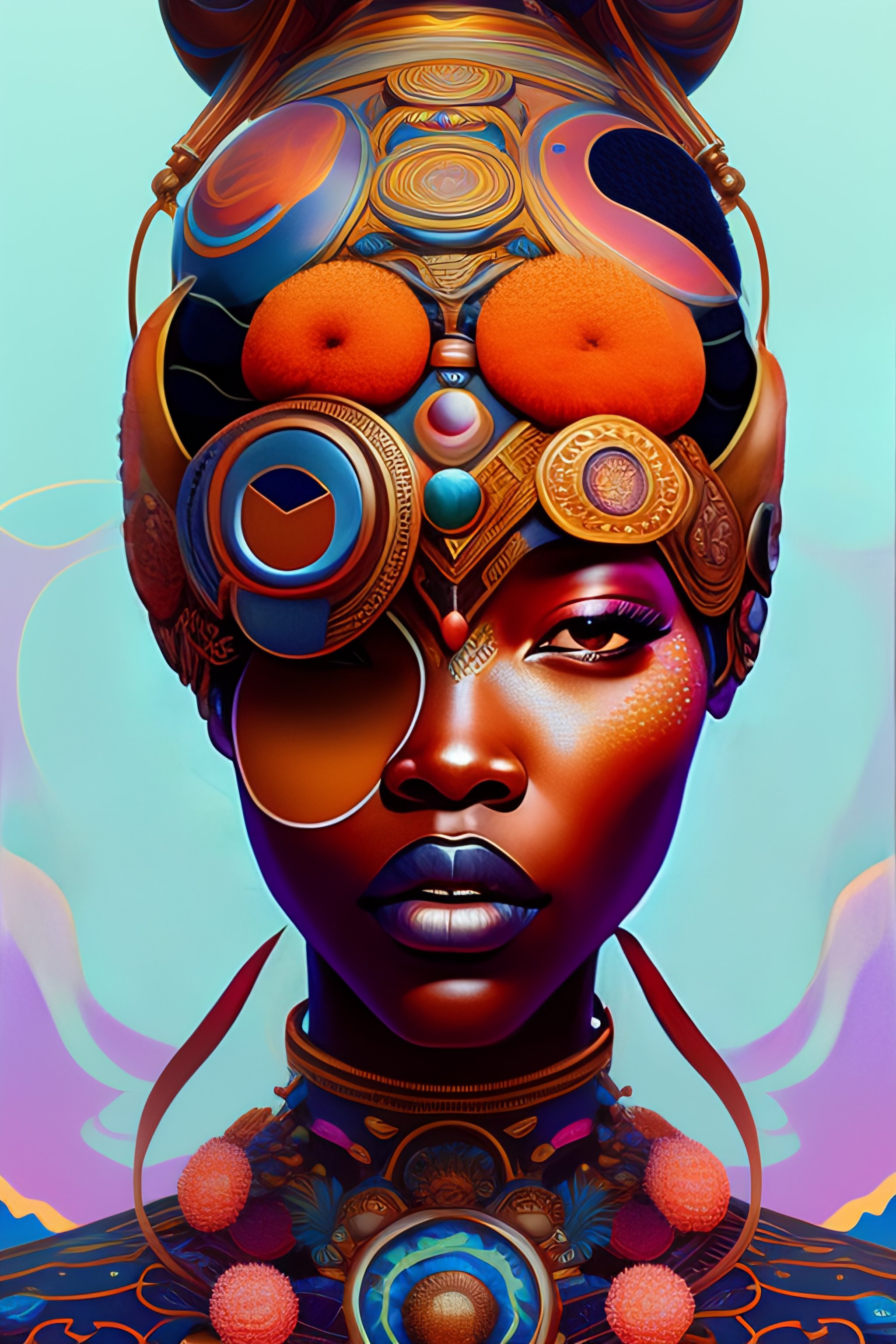 Lexica - Citizen portrait afrofuturism soft light painted by james jean ...