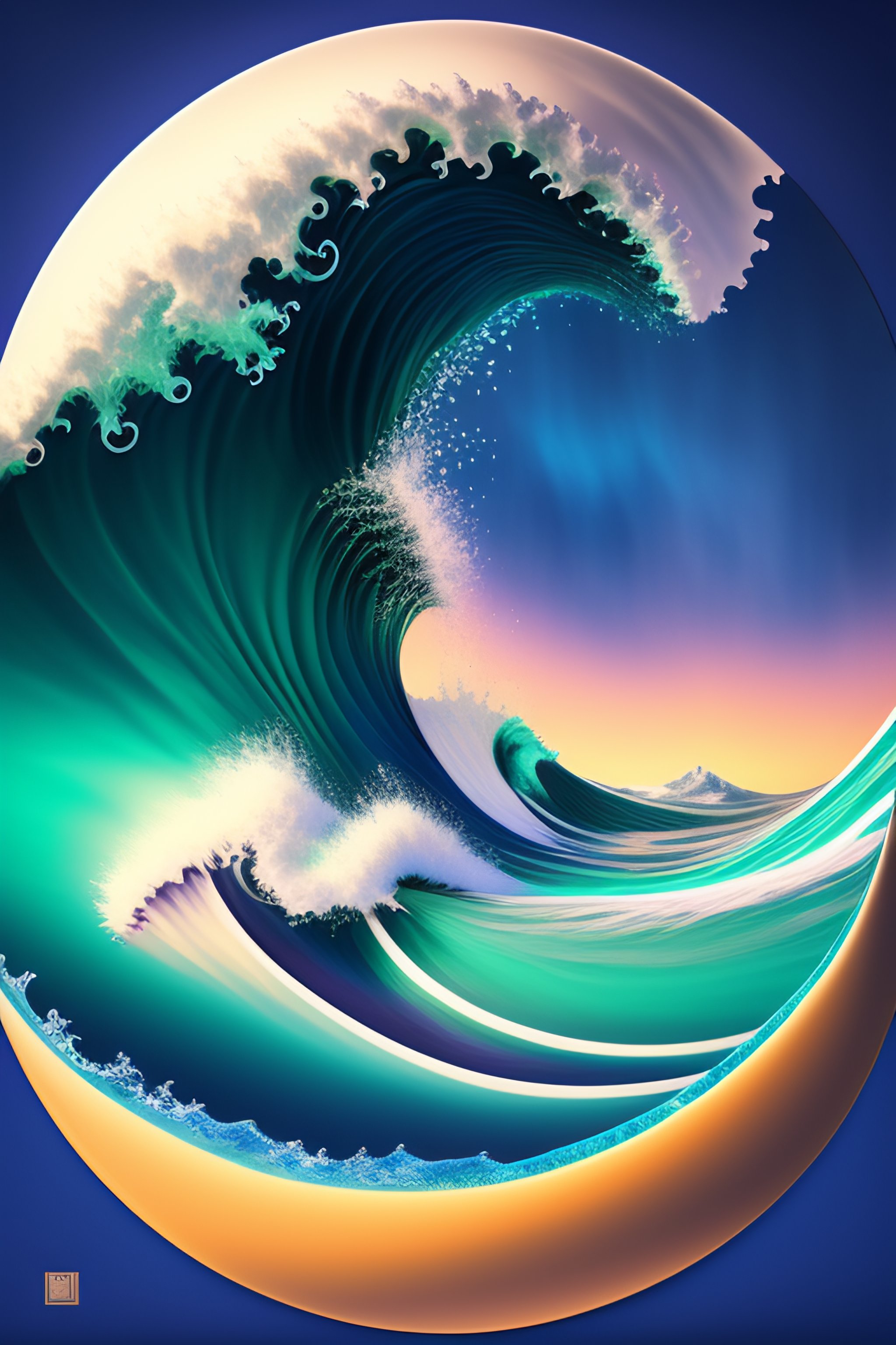 Lexica - Japanese wave with filigrane