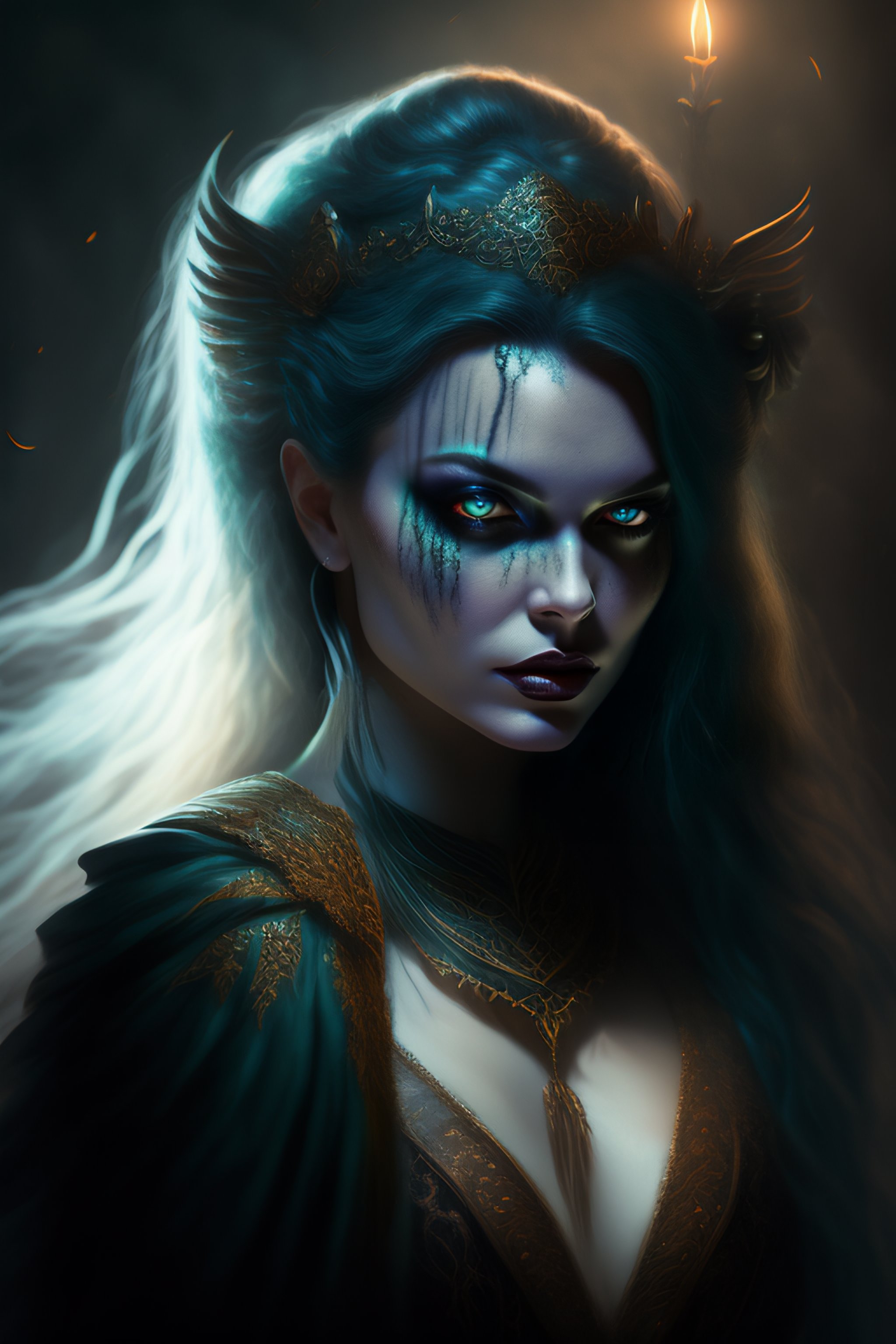 Lexica - Ghostly rotting dead evil undead siren, graceful, flowing ...