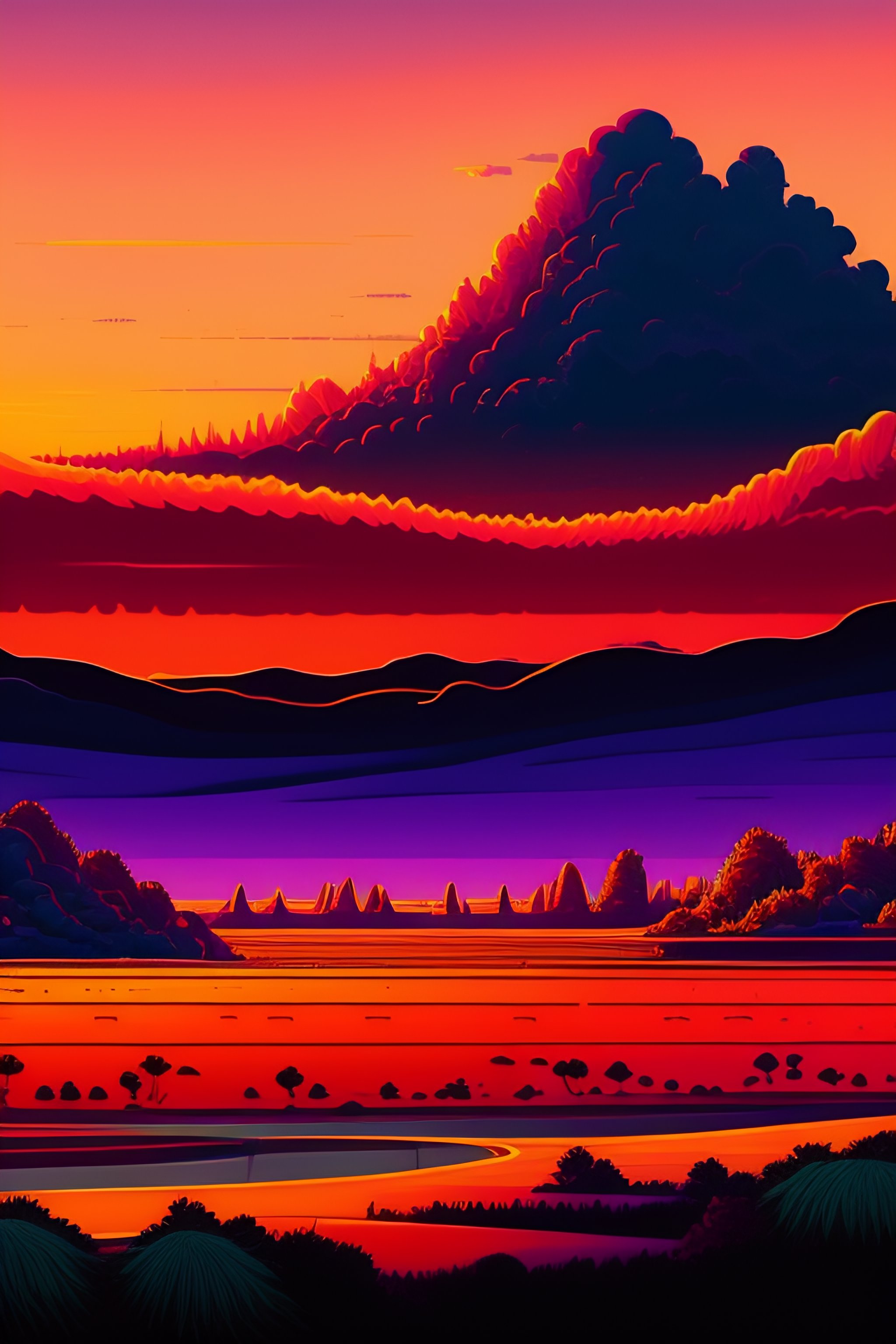 Lexica Illustration Of Jupiter Clouds By Dan Mumford Alien Landscape