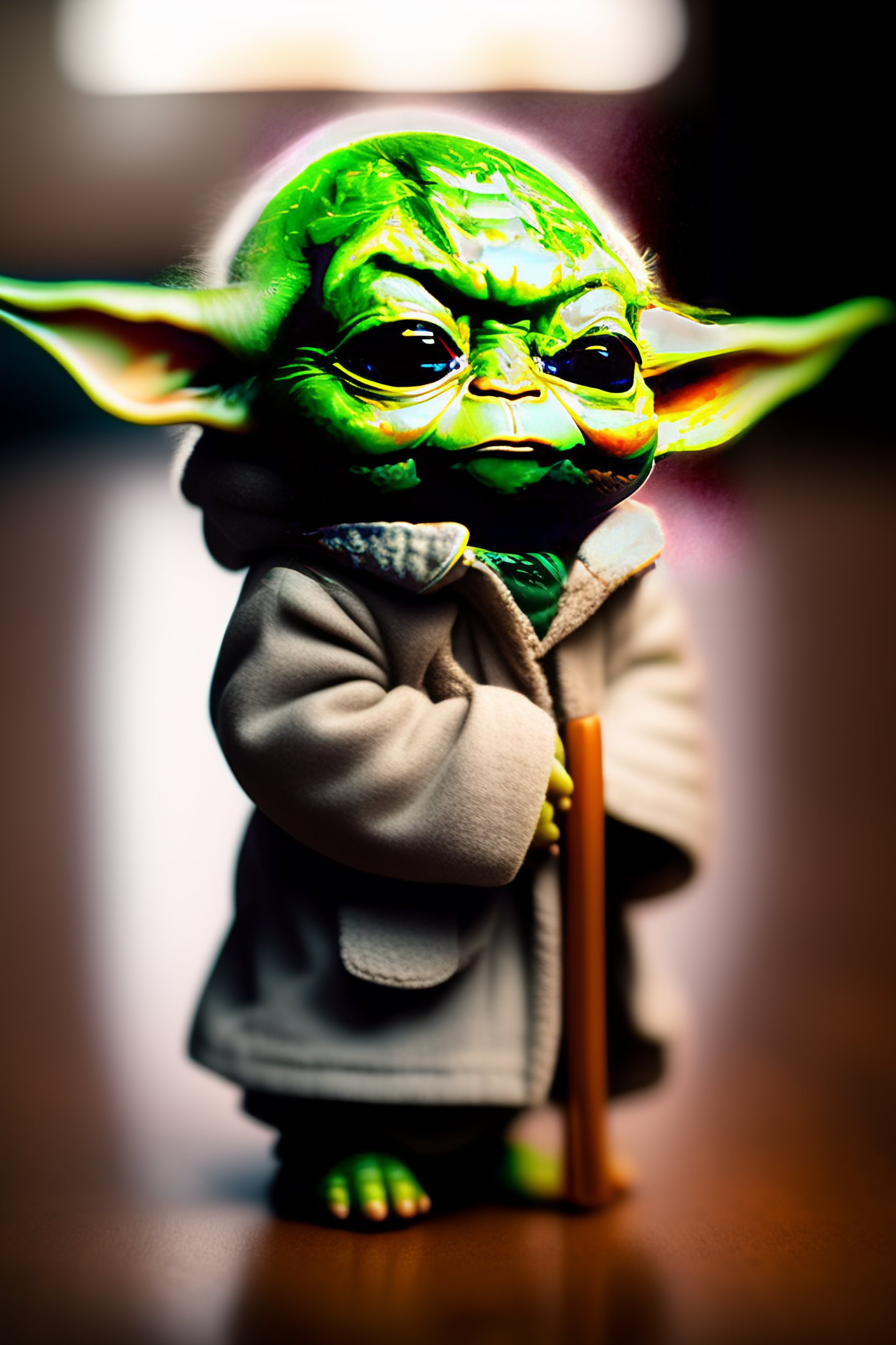 Lexica Baby Yoda as a bobble head