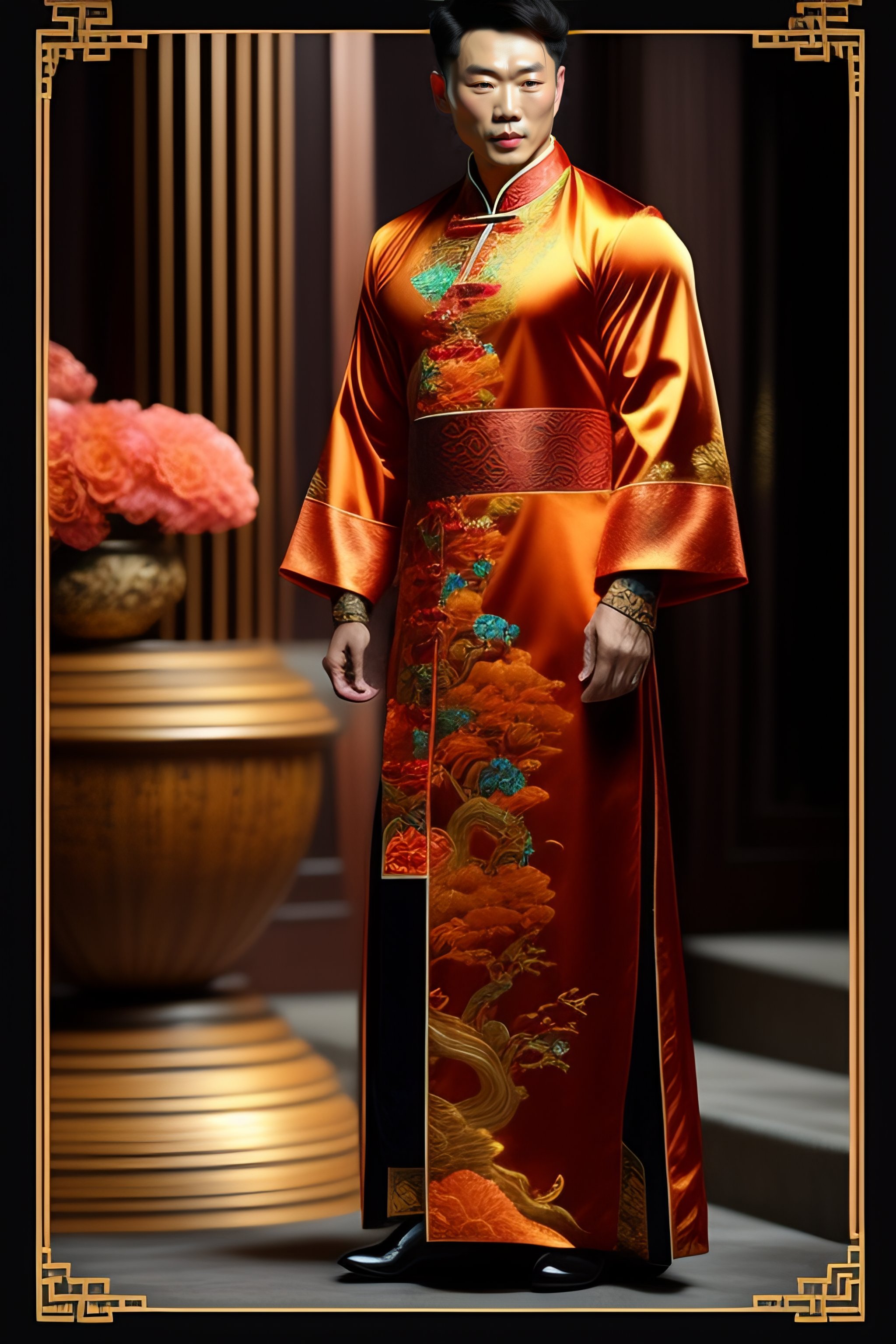 Lexica - Ancient old mythical Chinese clothes lightweight bag scrolls ...