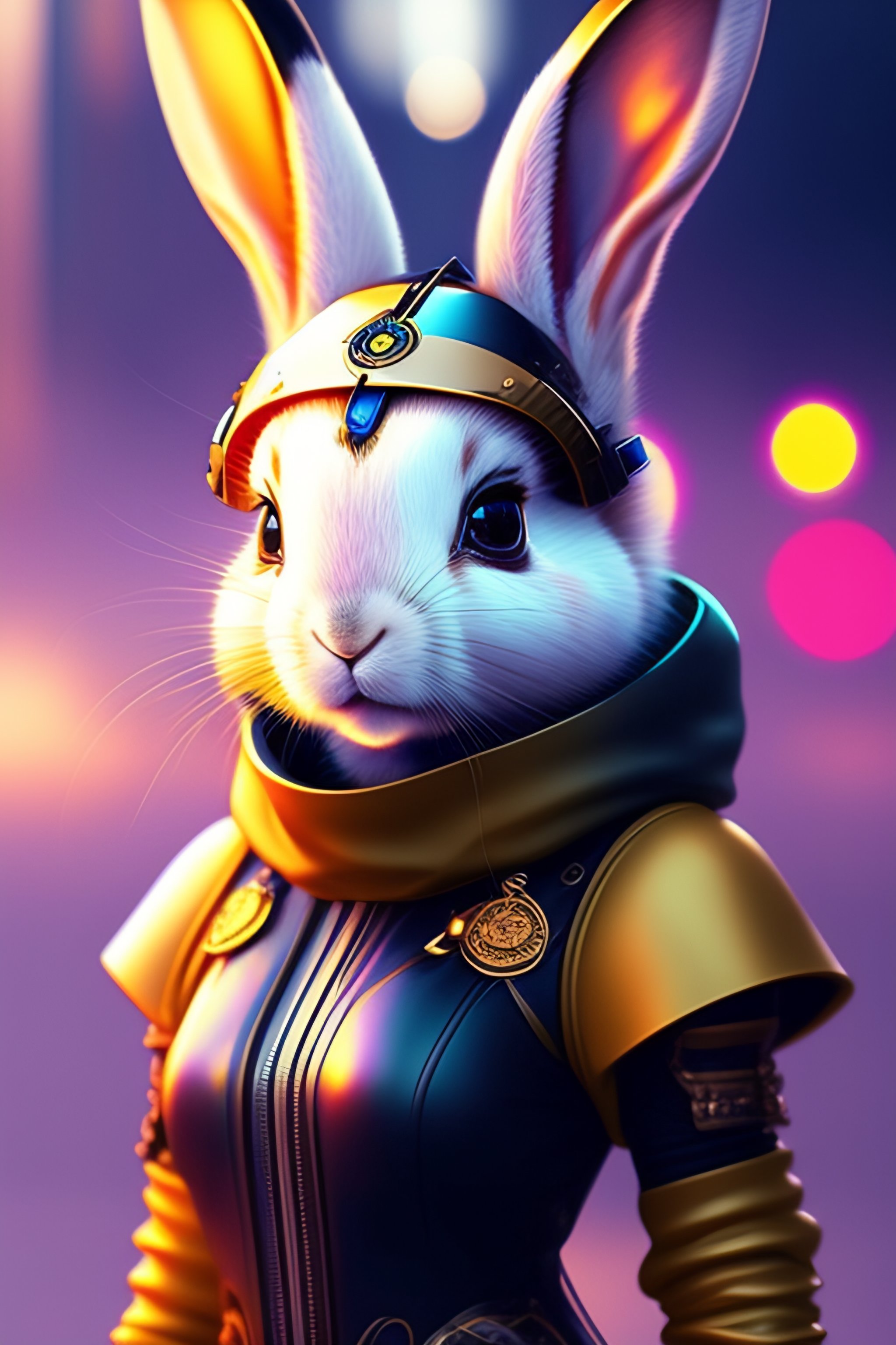 Lexica - A solar punk cute avatar in a futuristic world. Rabbit ...