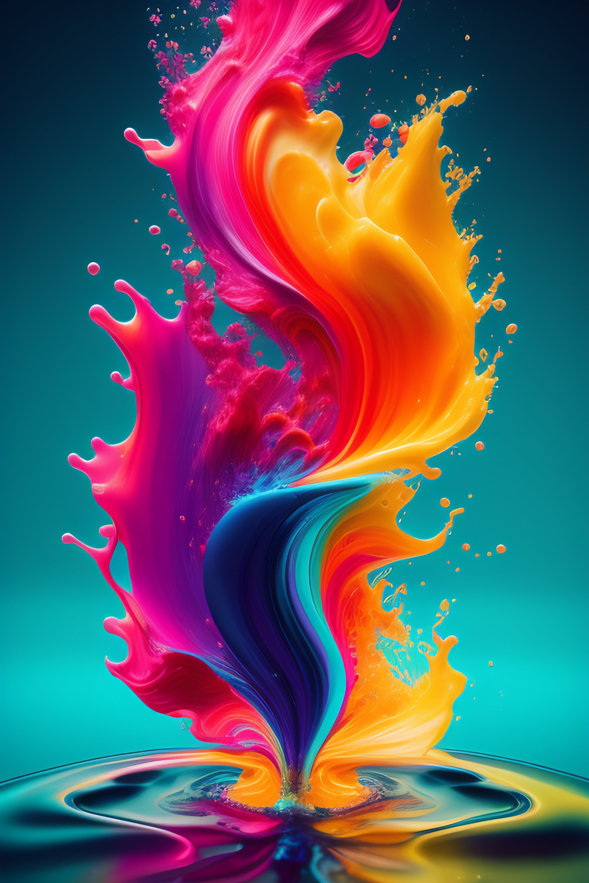 Lexica - Alberto Seveso Art, Colourful, Water Ink, Ink Water, Ink Cloud 