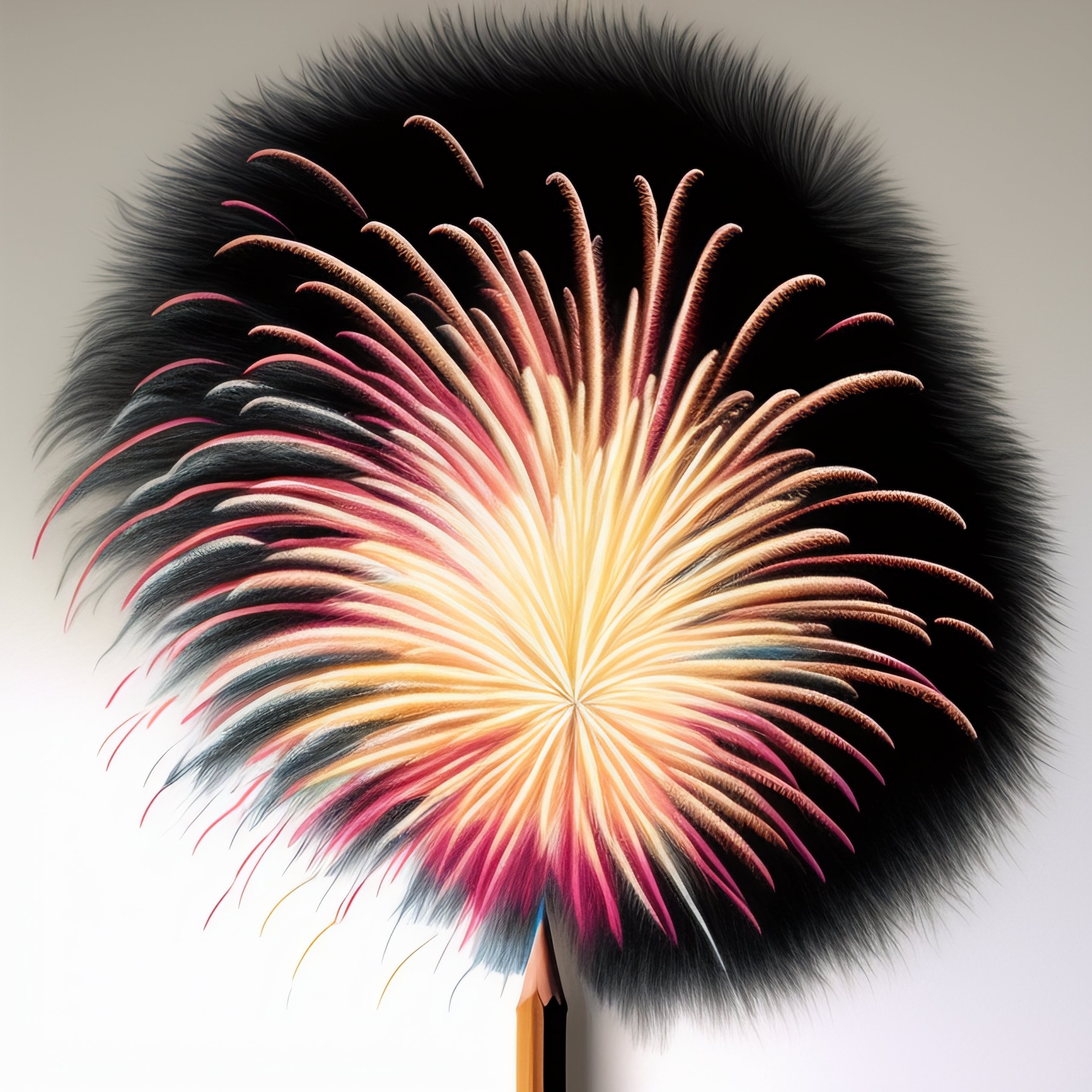 Lexica Handdrawn sketch fireworks, pencil sketch, pencil drawing by hand