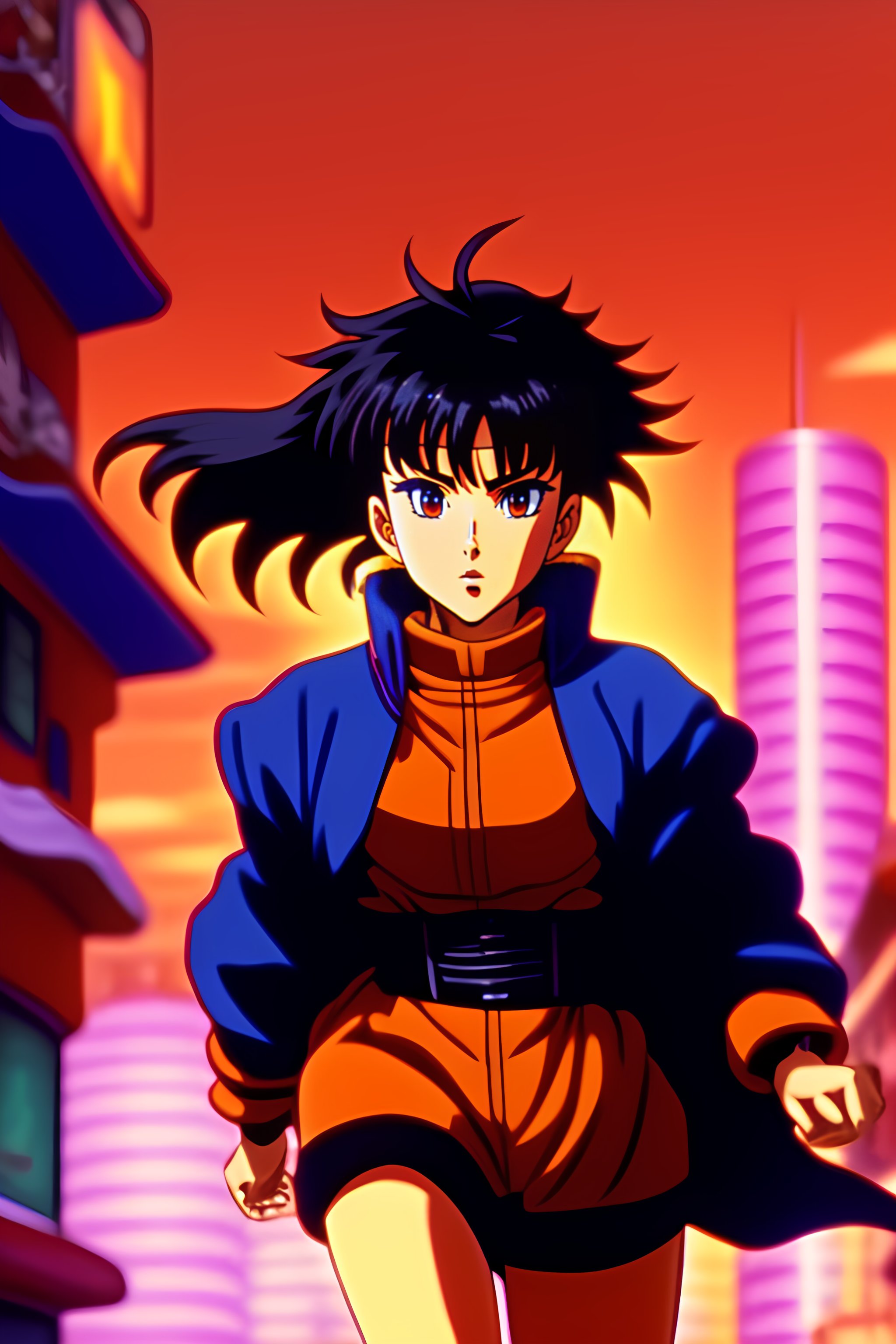 Lexica - Vintage anime screenshot from Akira, 90’s anime aesthetic. A ...