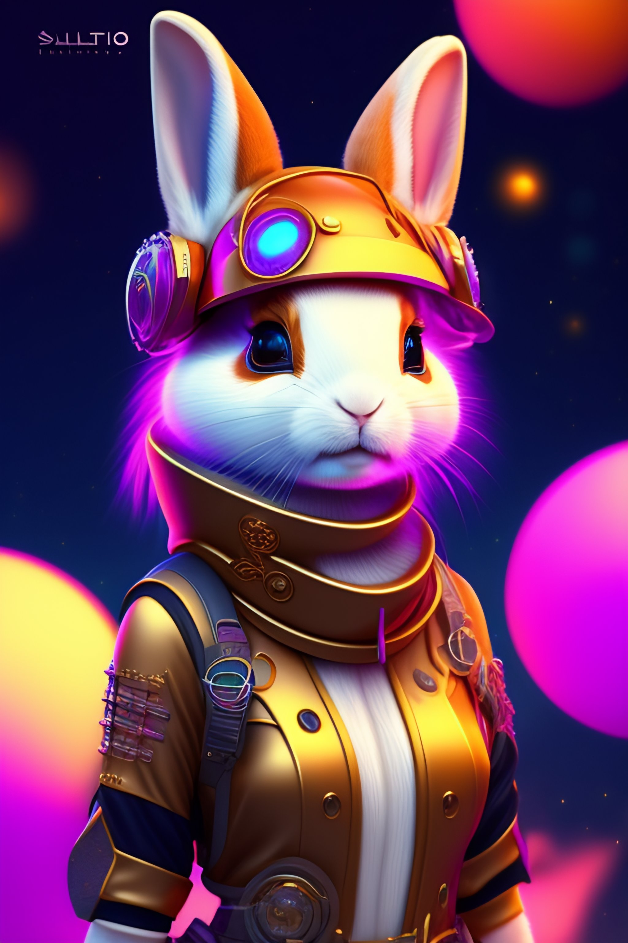 Lexica - A solar punk cute avatar in a futuristic world. Rabbit ...