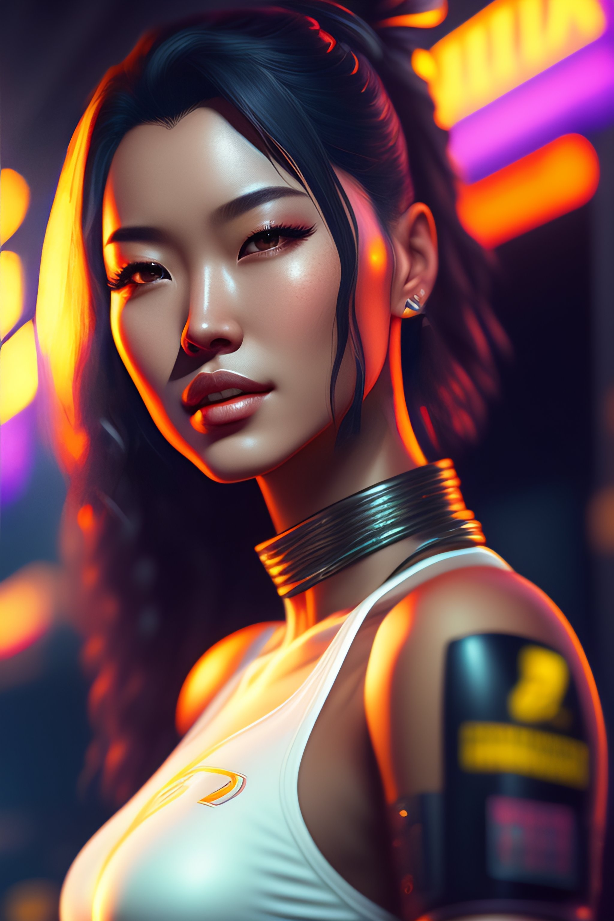 Lexica Beautiful Full Body Character Concept Art Cyberpunk 2077 Girl Digital Art 1865