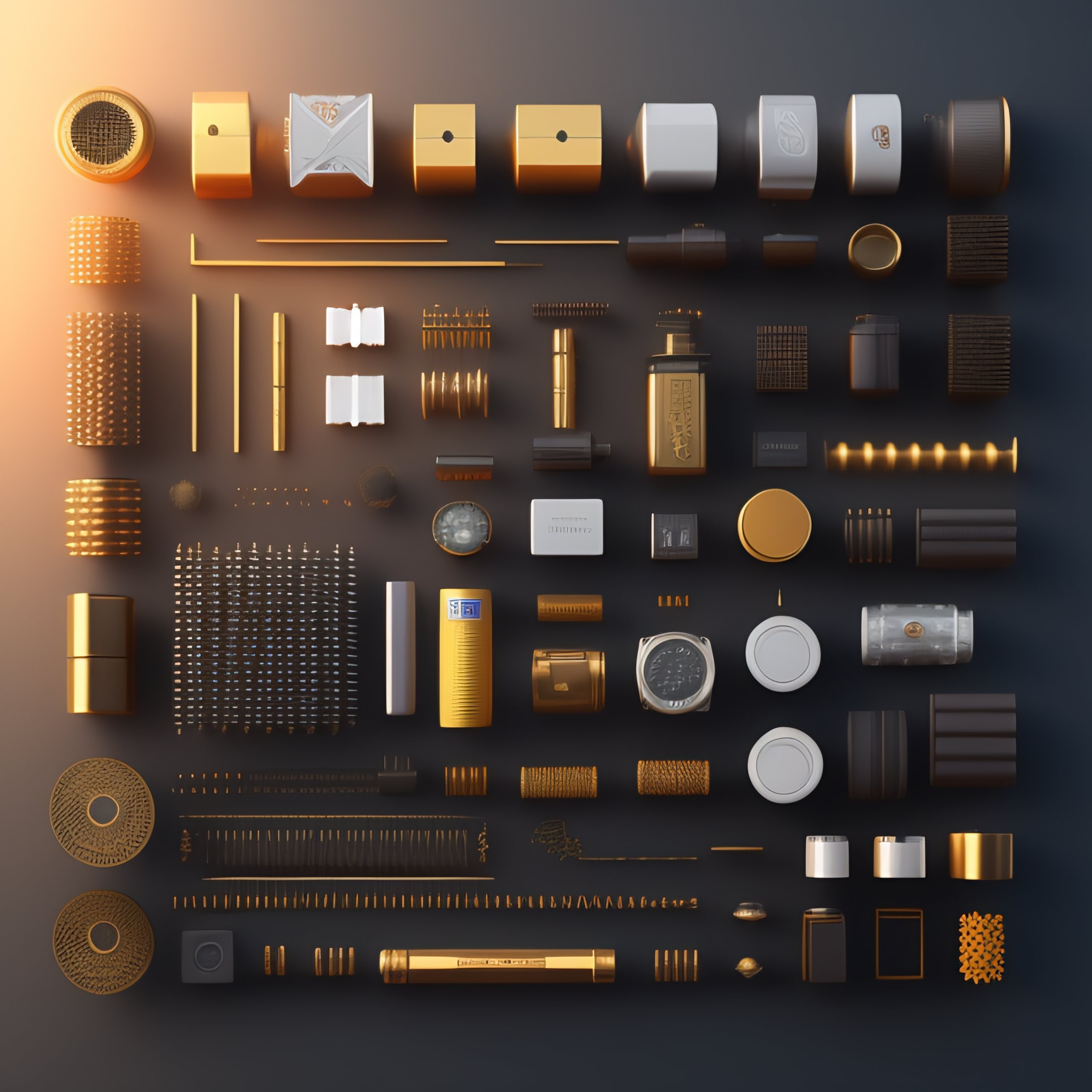 Lexica Watch parts, Knolling, Knolling layout, Deconstruction, Highly