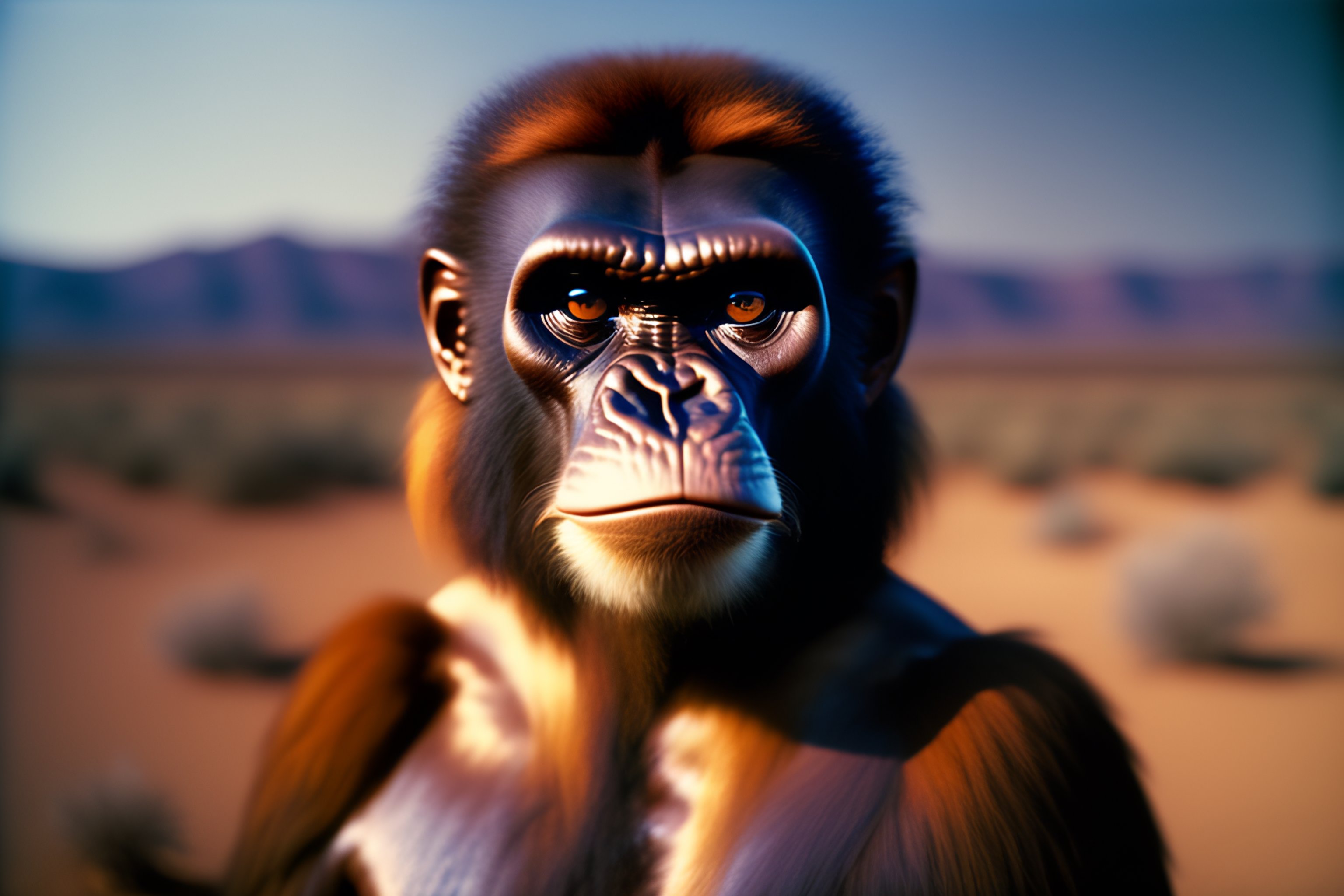 Lexica Full Body Photo Of Lucy The Australopithecus Afarensis Looking Deeply To The Camera