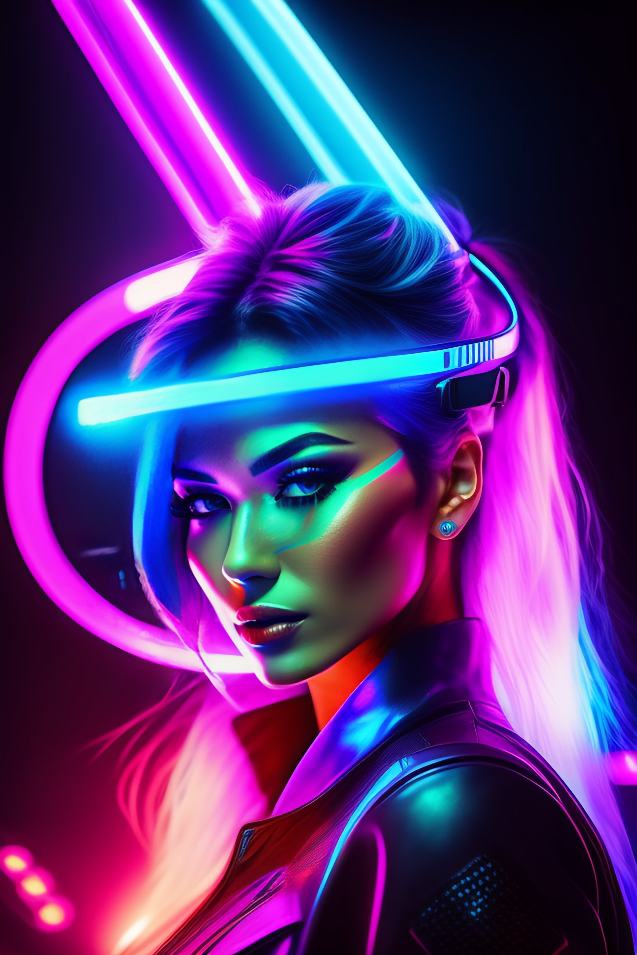 Lexica - CYBERPUNK NEON SWORD, NICE EFFECT AURA