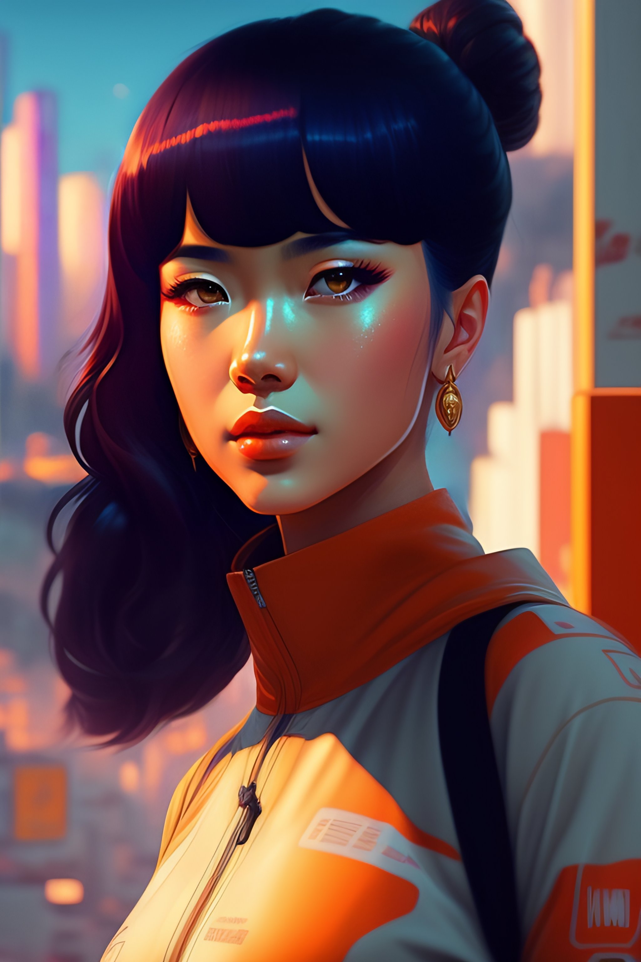 Lexica - Digital painting, fan art, pixiv, by Ilya Kuvshinov, katsuhiro ...