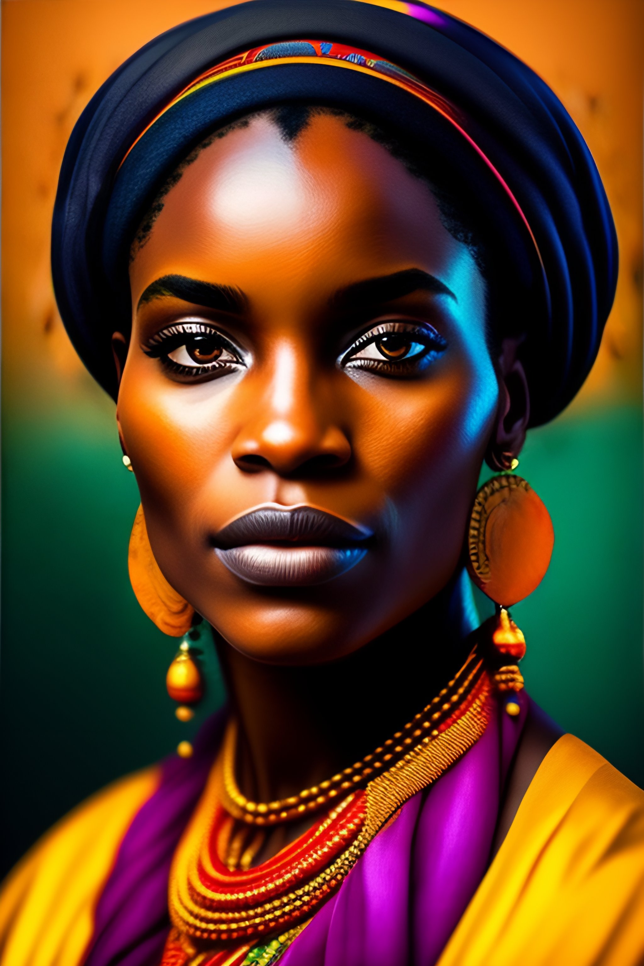 Lexica Portrait femme africaine