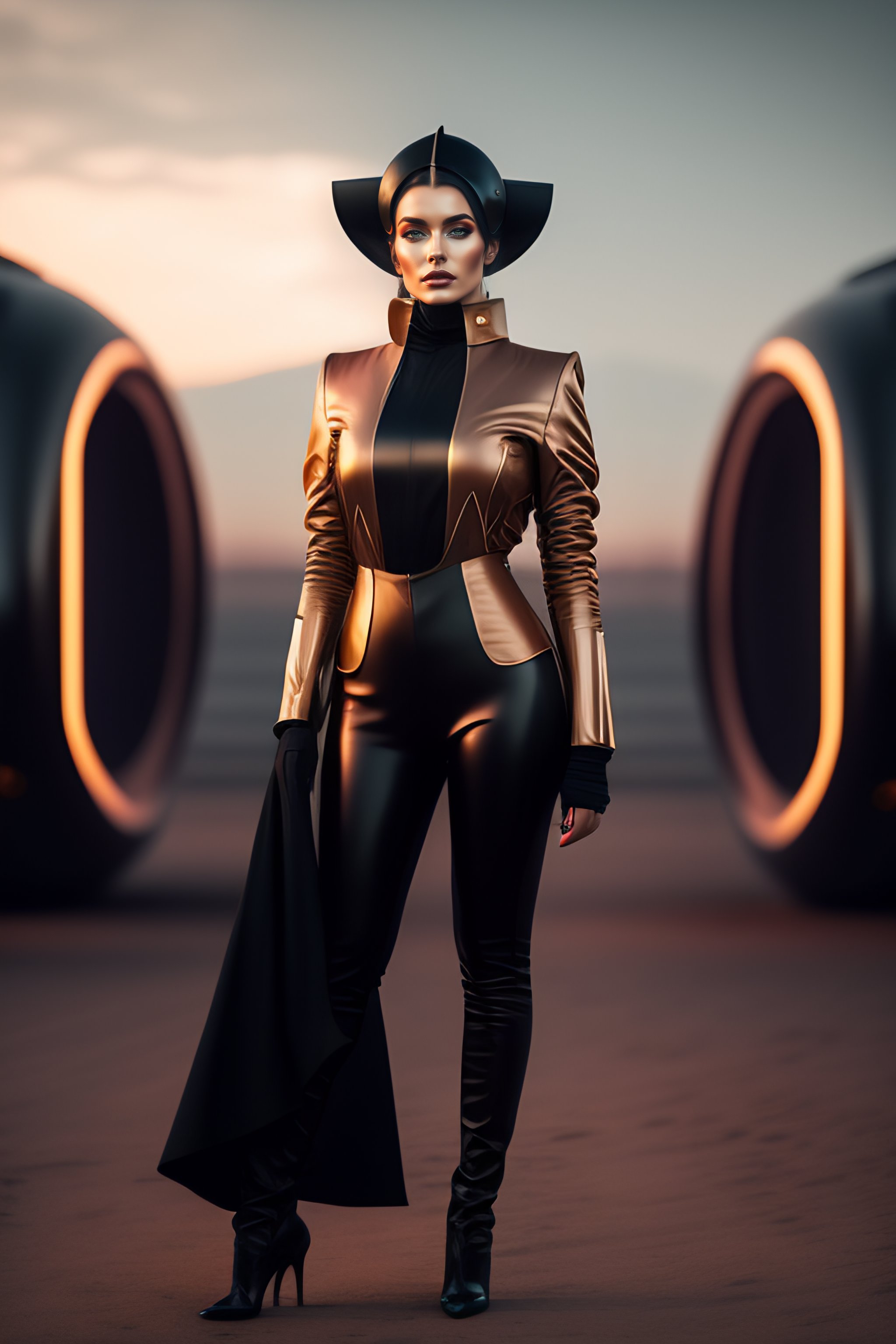 Lexica Sexy Woman In Simon Stalenhag Style S Futuristic Futuristic Leather Women S