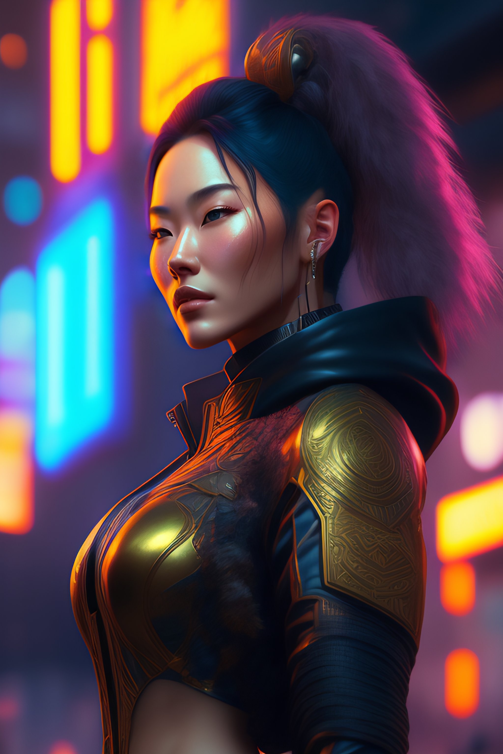 Lexica Panam Palmer From Cyberpunk Cyber Punk Neon Ambiance