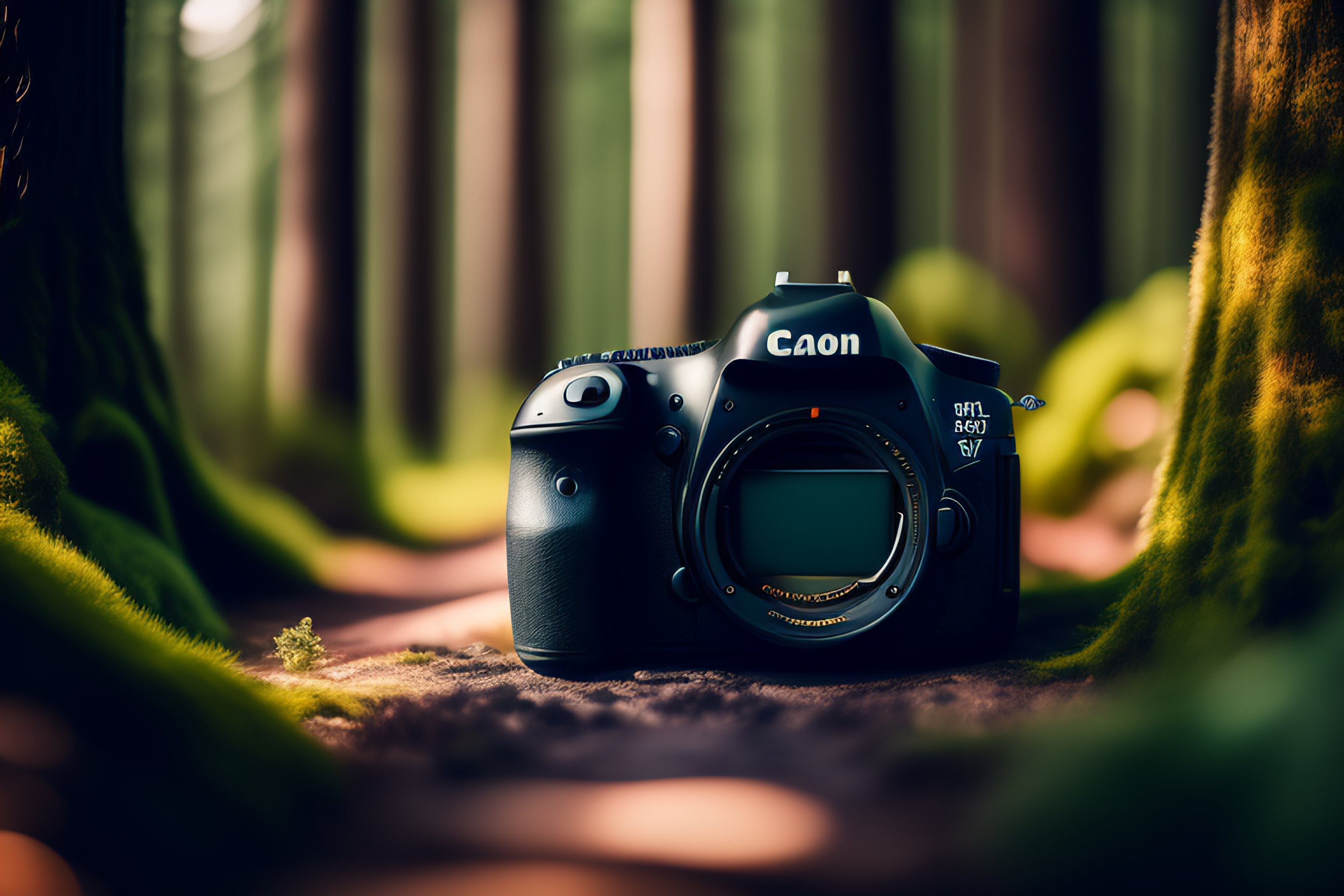 Lexica - Highly detailed dslr camera in a forest