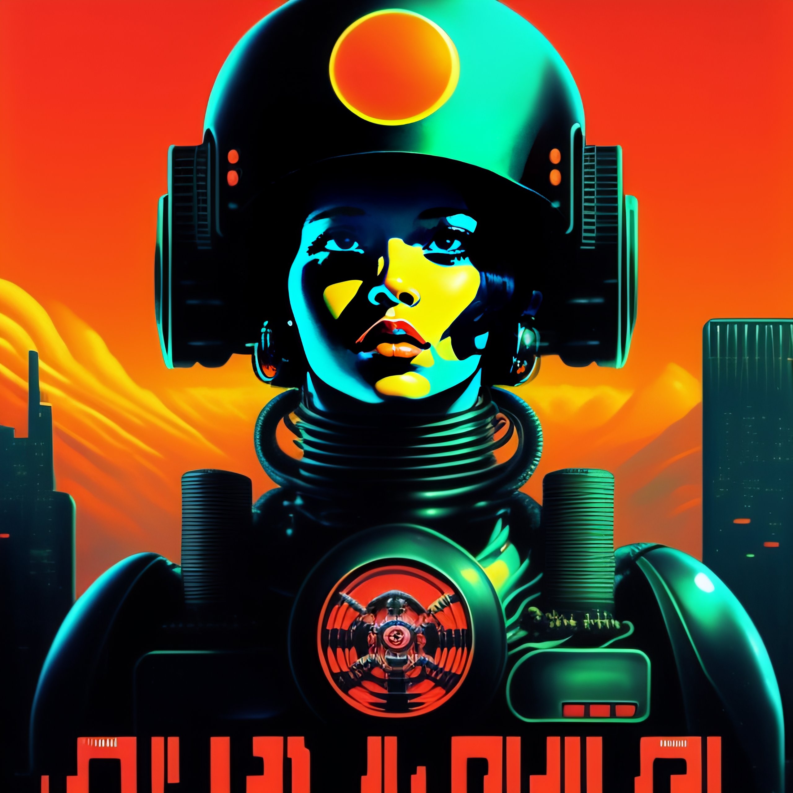 Lexica - 80s, cyberpunk, propaganda poster, robot octopus