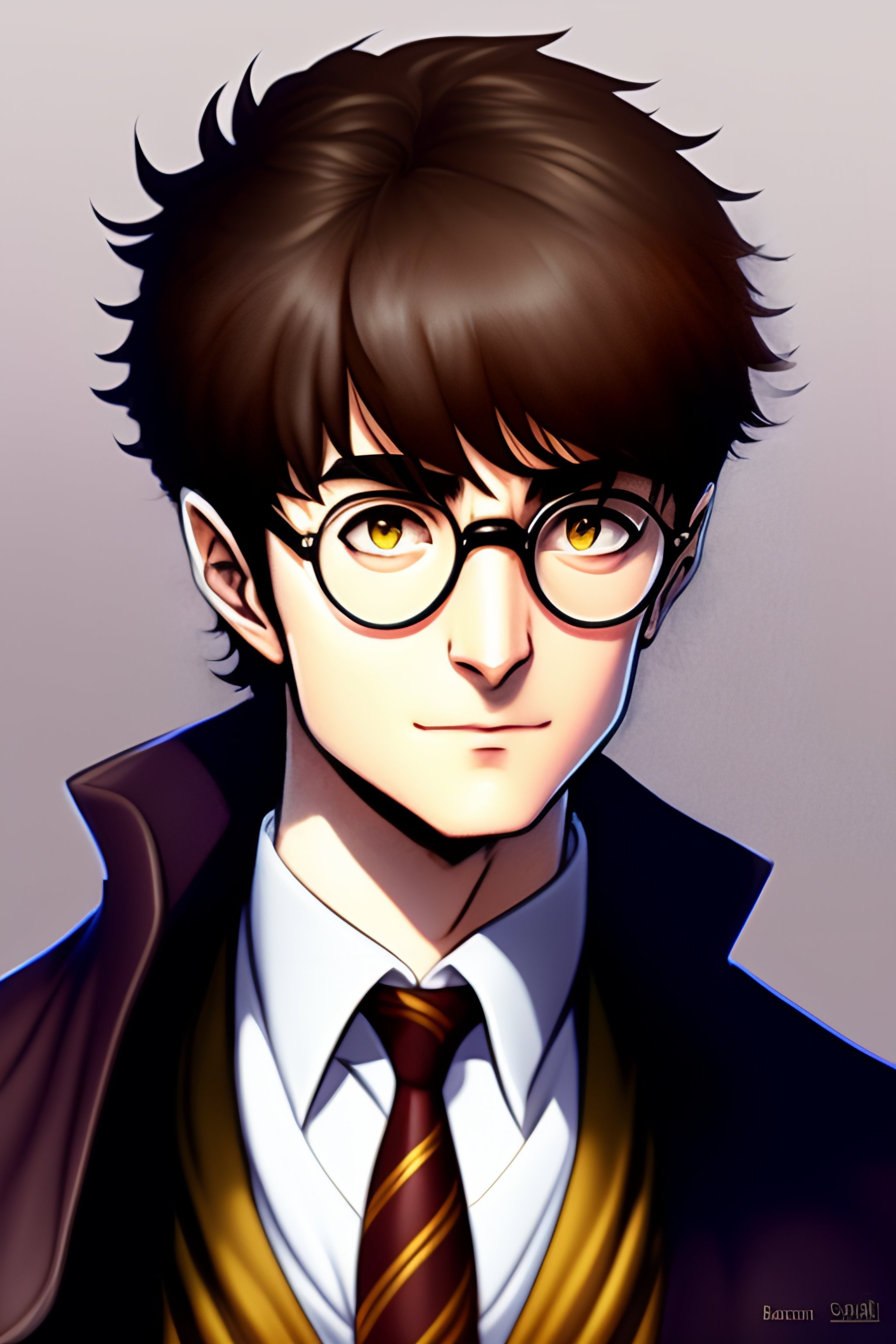 Lexica Drawing of harry potter as manga character in berserk, digital art