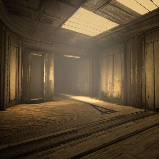 hallway in the backrooms, unreal engine tech demo 