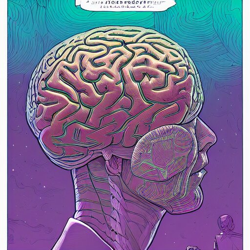 Lexica - Levitating, brain mainstream, by josan gonzales and Dan Mumford