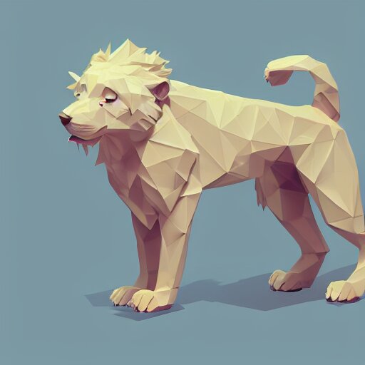 aesthetic albino dog fursona portrait, commission of a anthropomorphic lion on fire, fursona wearing stylish clothes, winter armosphere, pastel simple art, low poly 