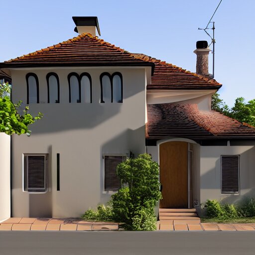 house with realistic eyes