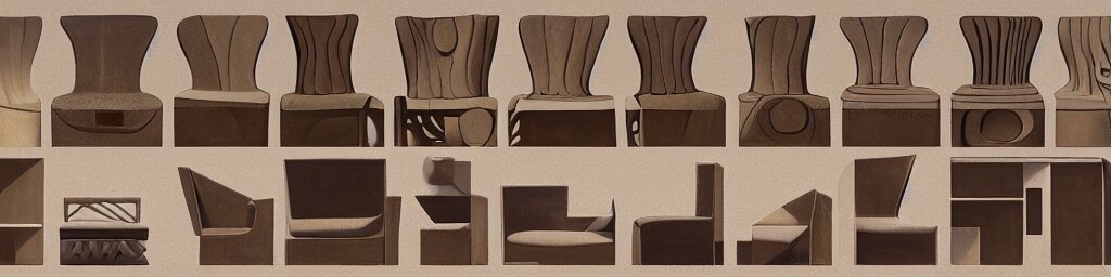 furniture in the style of Henry Moore design sheet, Les Edwards, Zdzislaw Beksinski, Carl Gustav Carus, John Harris, Michal Karcz, Zhang Kechun, Mikko Lagerstedt, Scott Listfield, Steven Outram, Jessica Rossier.