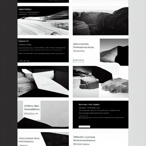 black on white webdesign in style of eric hu, y 2 k, brutalism, acid, techno 