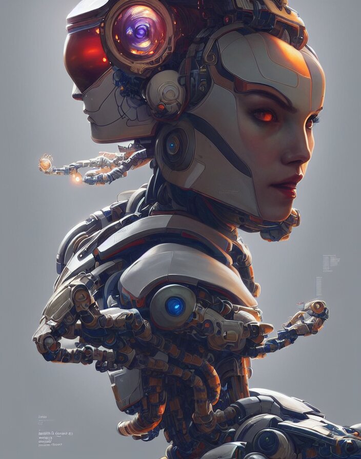 symmetry!! portrait of a robot astronaut, floral! horizon zero dawn machine, intricate, elegant, highly detailed, digital painting, artstation, concept art, smooth, sharp focus, illustration, art by artgerm and greg rutkowski and alphonse mucha, 8 k 