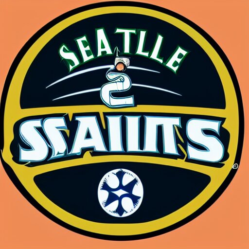 seattle mariners logo, by dr, seuss 