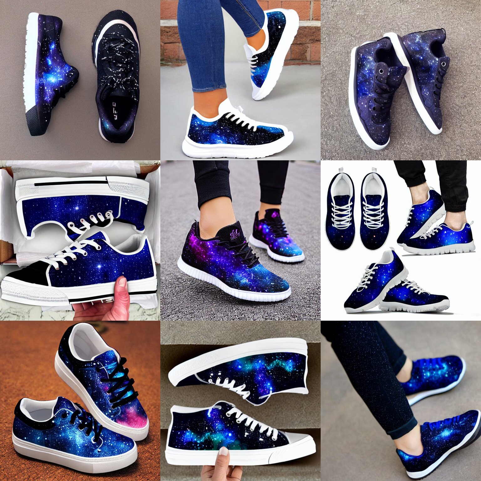 galaxy sneakers