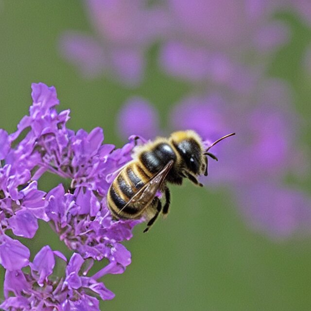 bee, pixelated, flying 