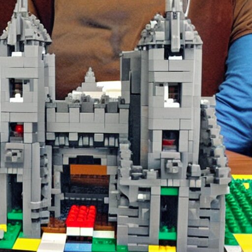 castle greyskull made out of legos 