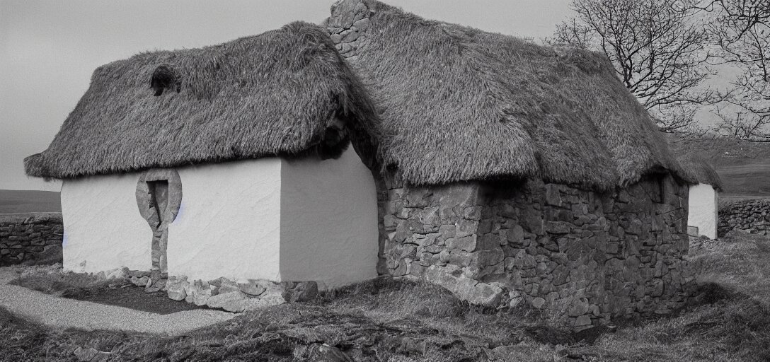 scottish blackhouse constructed of ivory - white pentelic marble. fujinon premista 1 9 - 4 5 mm t 2. 9. portra 8 0 0. 