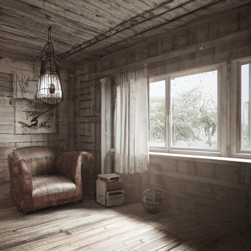 1 9 2 0 farmhouse interior design style, hyper realistic, octane render, 