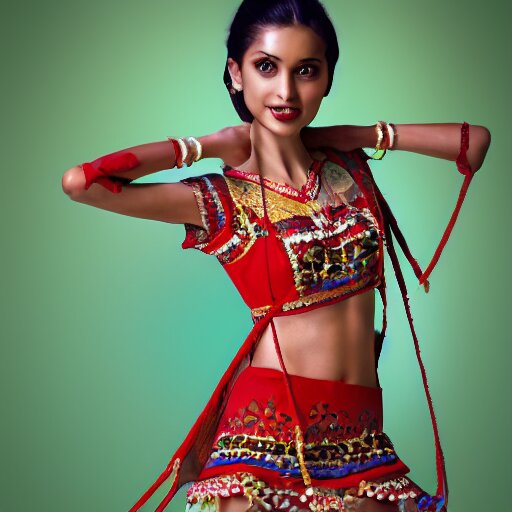 a beautiful cute girl wearing modern stylish costume in the style of Assamese bihu mekhela sador gamosa design, professional high quality commercial fashion designing, 3d ink art by pixar and Peter kemp, anatomy, only two hands, slim female figure ramp walk showcase, elegant glamourous cosplay, exotic, ornamental, intricate, sensual pose, medium shot, mid-shot, highly detailed, trending on Artstation, featured on pixiv, artgerm, sharp focus, cinematic lighting