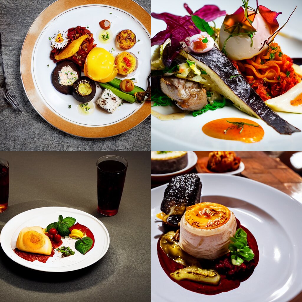 A delicious plate of food, food photography, Michelin Star