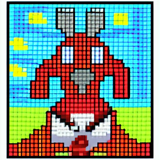 thunder bunnies, pixel art