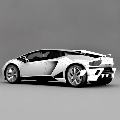 wireframe 3d model, Lamborghini