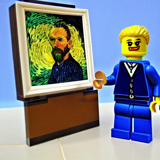 Lego set of van Gogh, photography, advertisment picture