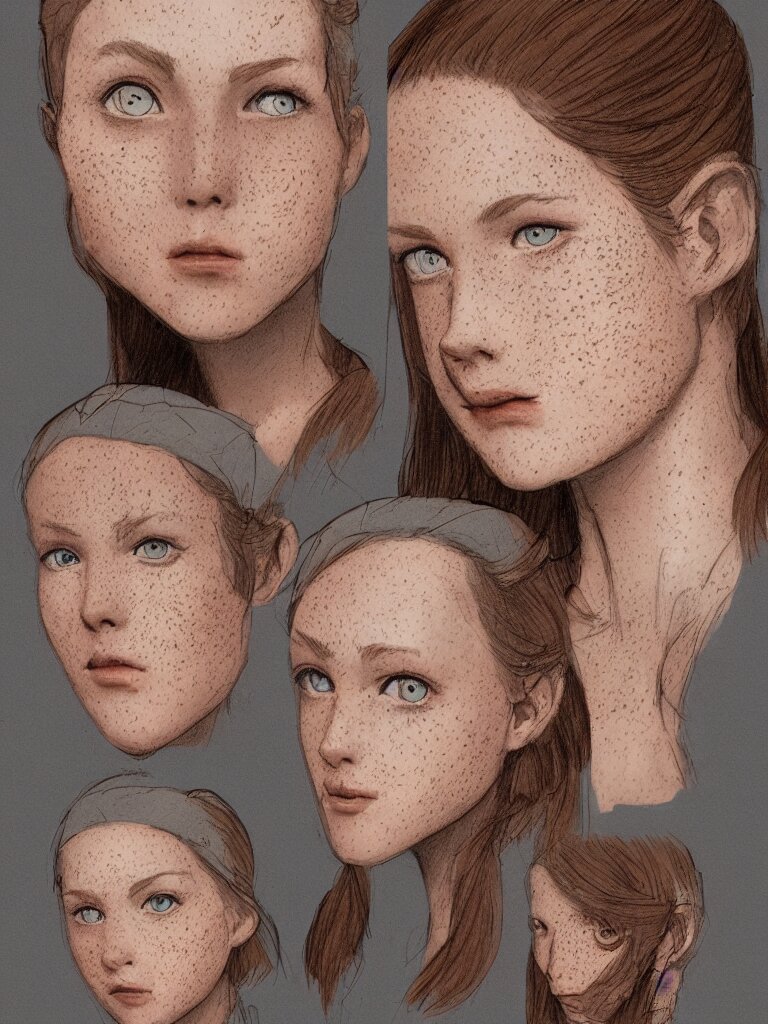 freckles by disney concept artists, blunt borders, golden ratio 