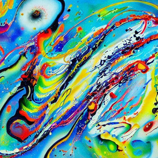 an ultra realistic painting of melting surrealism calligraphy, new, splatter, pollock, kandinsky, abstract, high quality! 4 k 