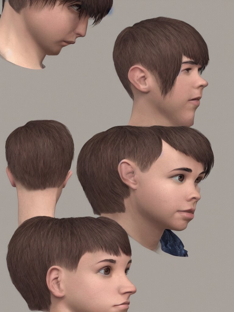 haircut by disney concept artists, blunt borders, rule of thirds 