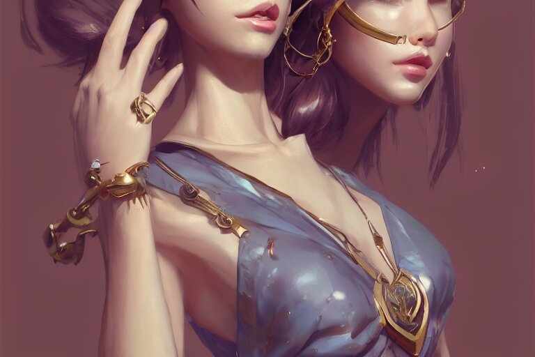 anthropomorphic female marten wearing jewlery, made by Stanley Artgerm Lau, WLOP, Rossdraws, ArtStation, CGSociety, concept art, cgsociety, octane render, trending on artstation, artstationHD, artstationHQ, unreal engine, 4k, 8k,