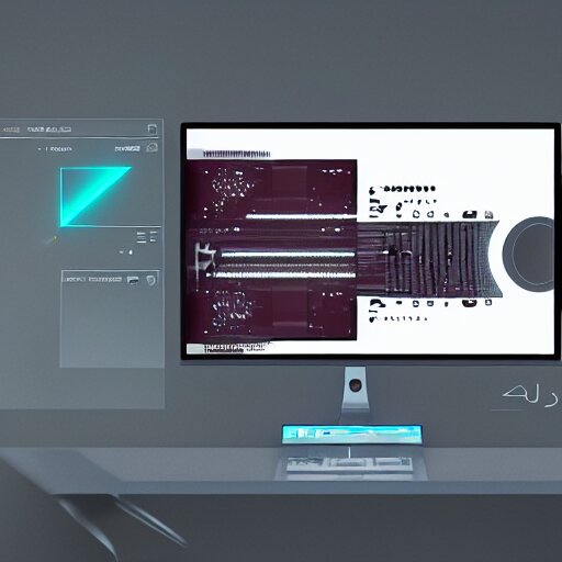 a computer UI designed by Ash Thorp.